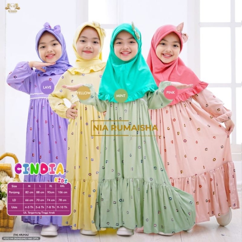 Cindia gamis anak Nia Rumaisha