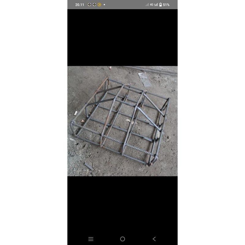 cakar ayam 60×60× 15 besi 10mm besi 10 ulir SNI