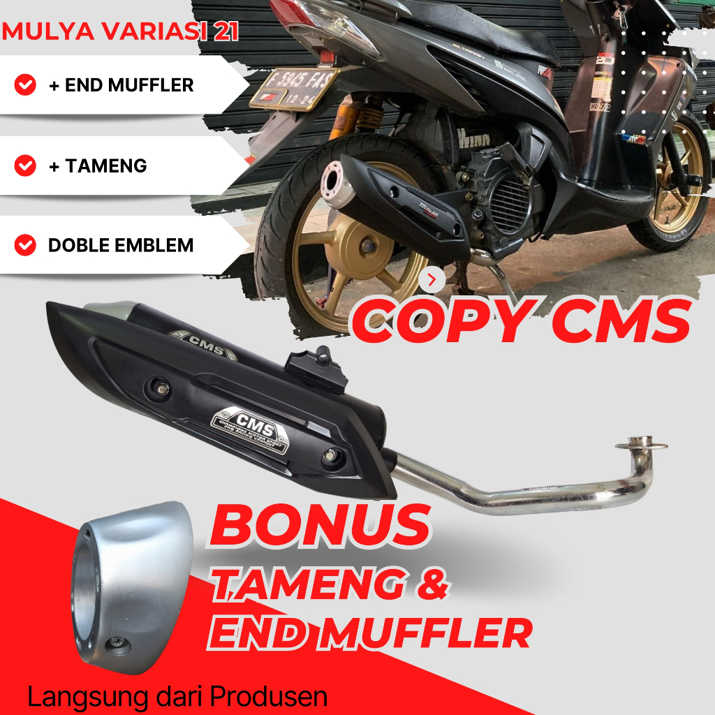 SSPRO Knalpot Saringan Full Copy CMS Vario BEAT FI KNALPOT GENIO AEROX LED Old New VARIO End Muffler