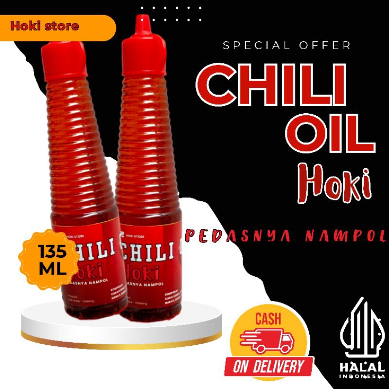 

chili oil premium "HOKI" ll HALAL II super pedas