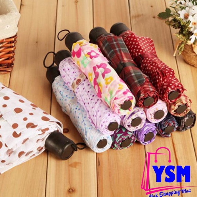 GROSIR YSM PAYUNG LIPAT MOTIF FOLDING UMBRELLA PAYUNG LIPAT MURAH MOTIF RANDOM