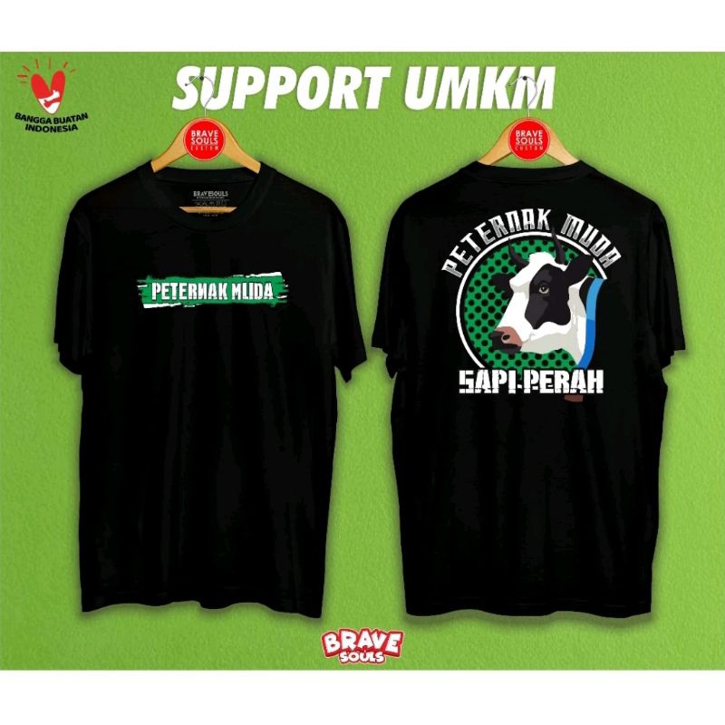 KAOS PETERNAK MUDA SAPI PERAH//KAOS SAPI INDONESIA