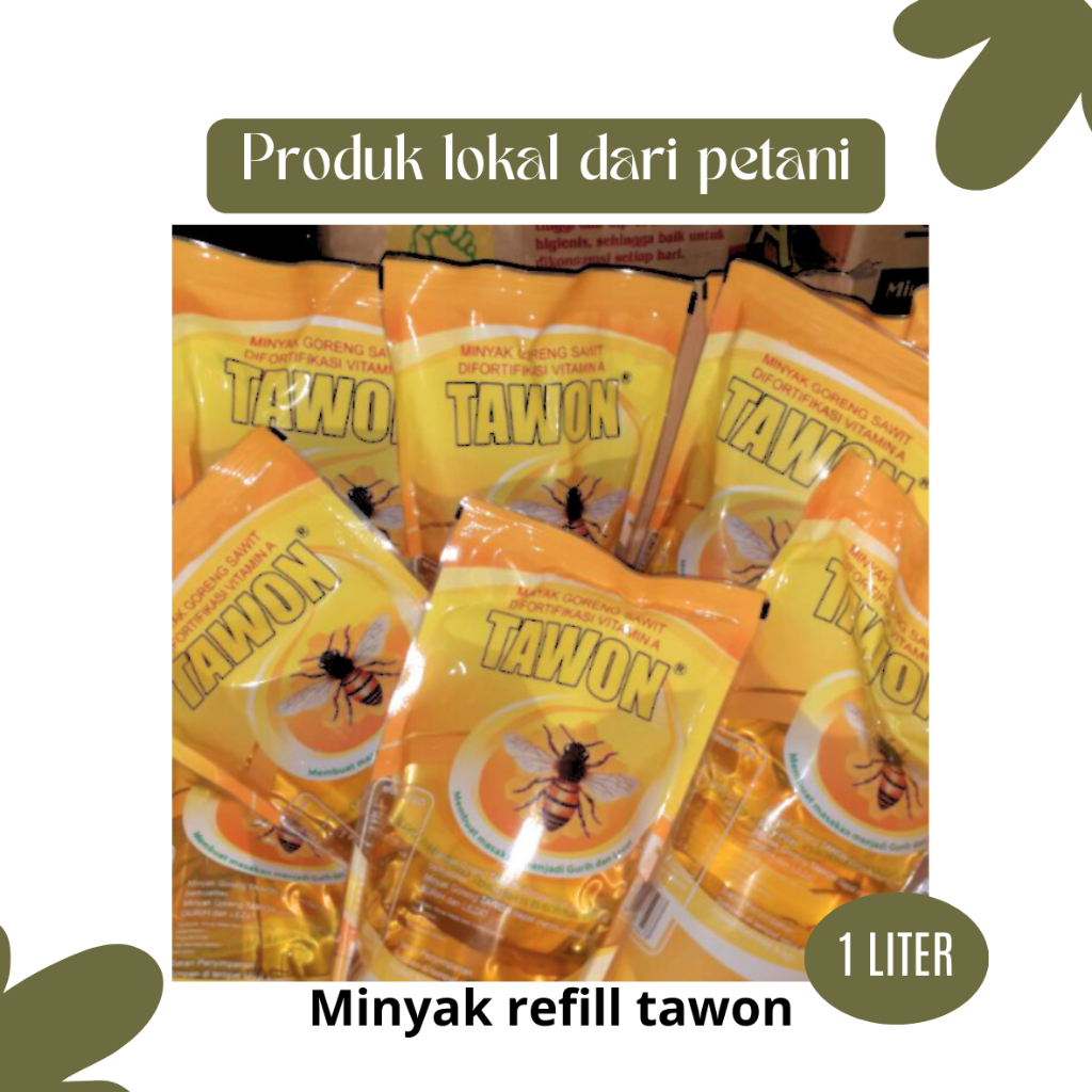 

☁︎PRODUK PETANI☁︎ Minyak goreng merk tawon refill 1 liter - Murah, Kualitas premium