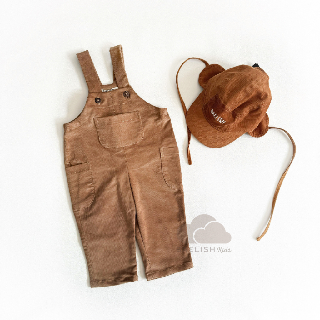 Taby Corduroy Overall Anak / Jumpsuit Bayi / Celana Kodok Baby - Baelish Kids
