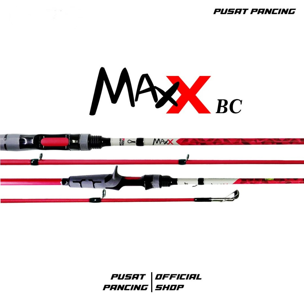 PUSATPANCING5 - Joran Spinning & Baitcasting Abu Garcia Max X 180cm - 210cm Carbon Full Fuji Cocok U