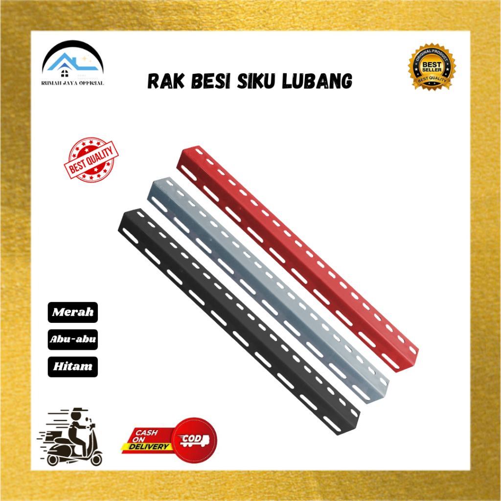 RJO - Rak Besi Siku Lubang Serbaguna ''50 Cm
