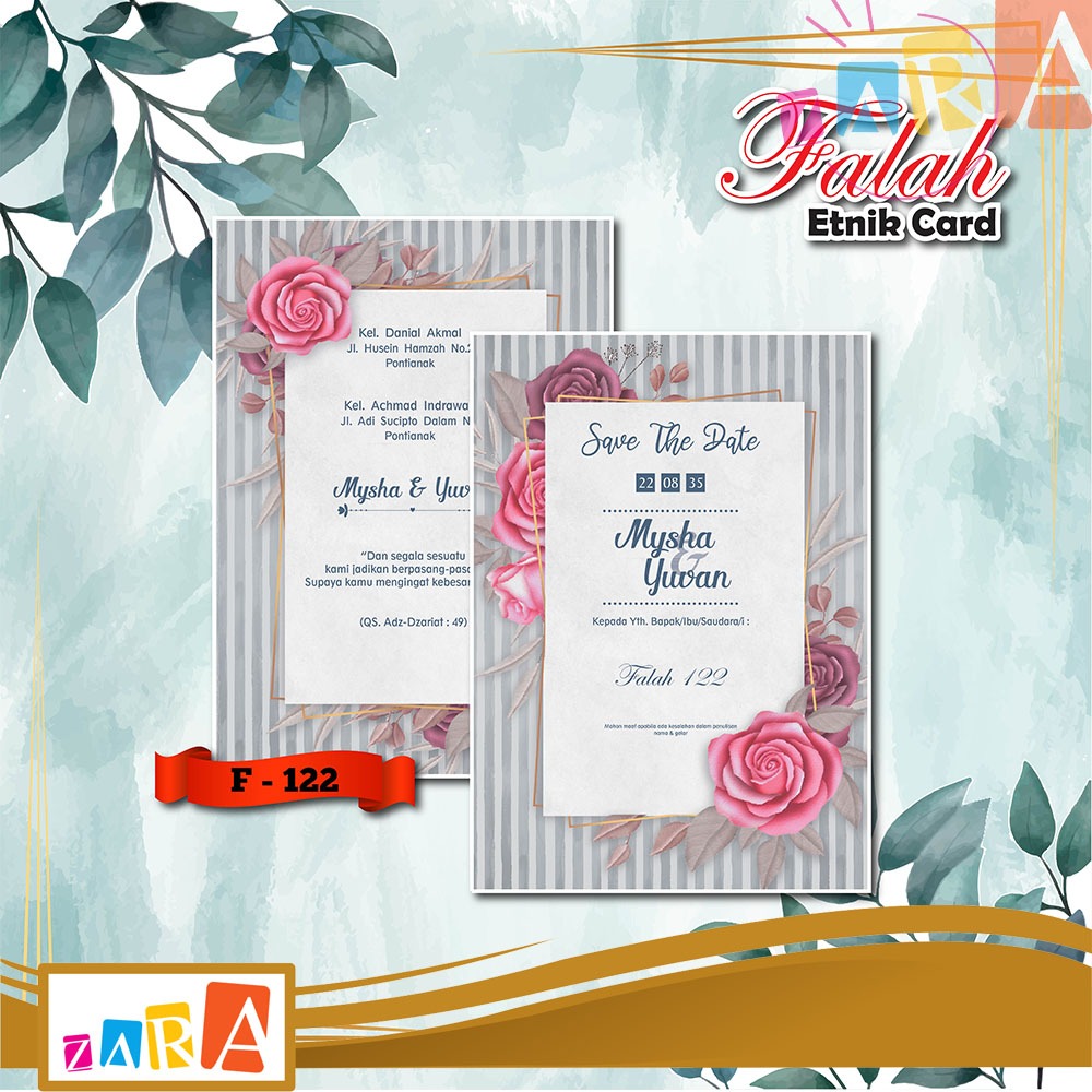 Blangko Undangan Falah 122 Harga Murah Grosir