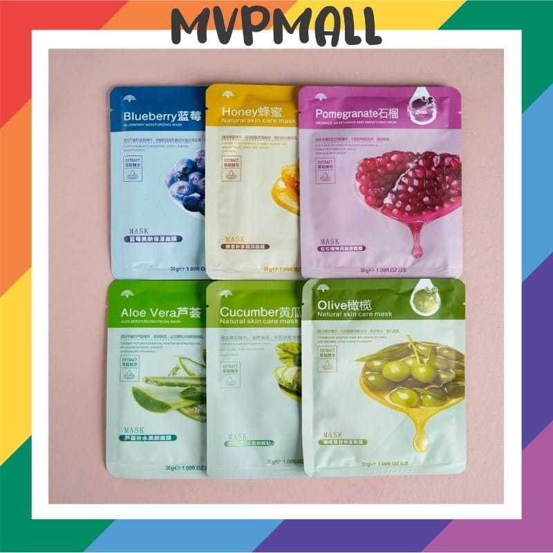 Sheet Mask Natural Skin Care Mask Masker Korea untuk Muka Masker Sheet Mask Milk Plus Goat Milk Natt