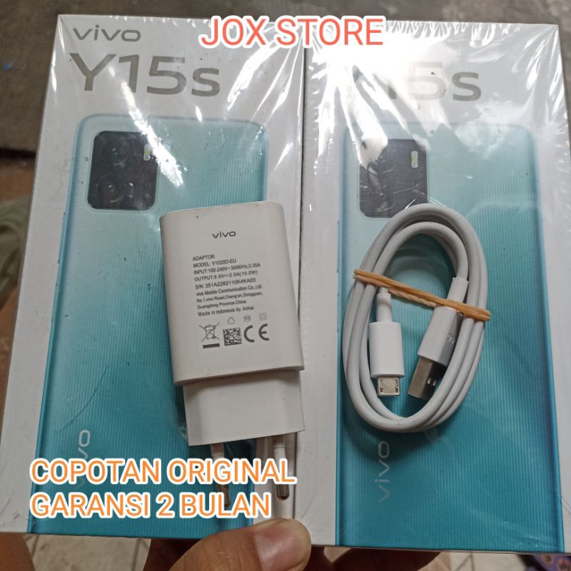 Charger Vivo Y15 Y15s Original Copotan Second bawaan Micro usb