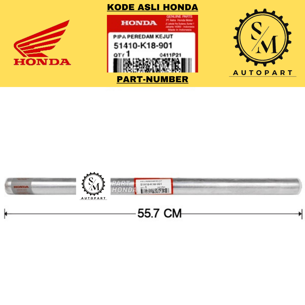 51410-K18-901 Pipa As Shock Megapro Monoshock Karbu Fi CB150 Verza