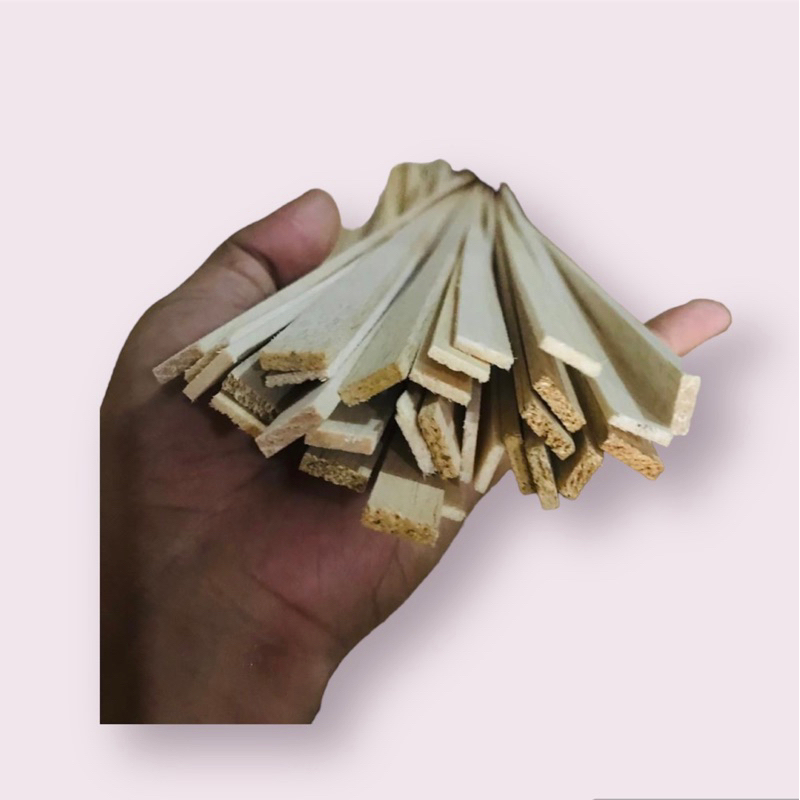 kayu strip list jati belanda tebal 5mm lebar 10mm 13mm 15mm 20mm