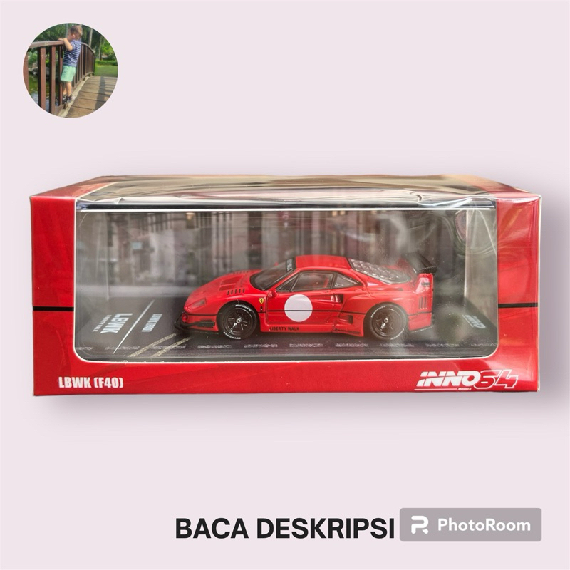 Inno64 Ferrari F40 LBWK Merah