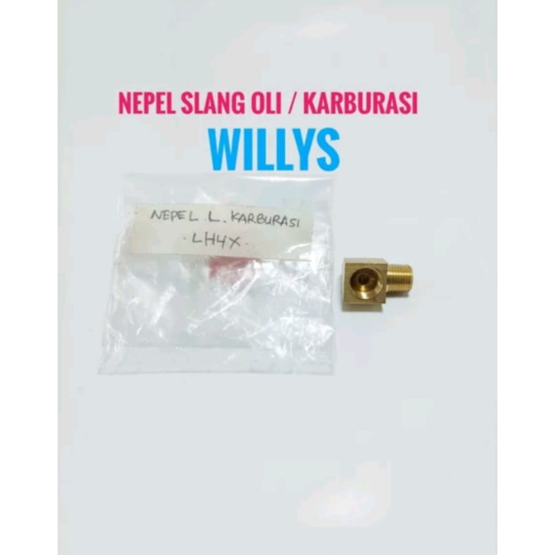 Nepel Karburasi Jeep Willys Model L Nepel Slang Oli Willys Model L