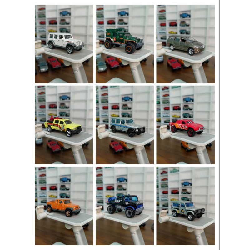 Hotwheels Matchbox doc hudson toyota tacoma offroad truck jeep gladiator mercedes g class rubicon un