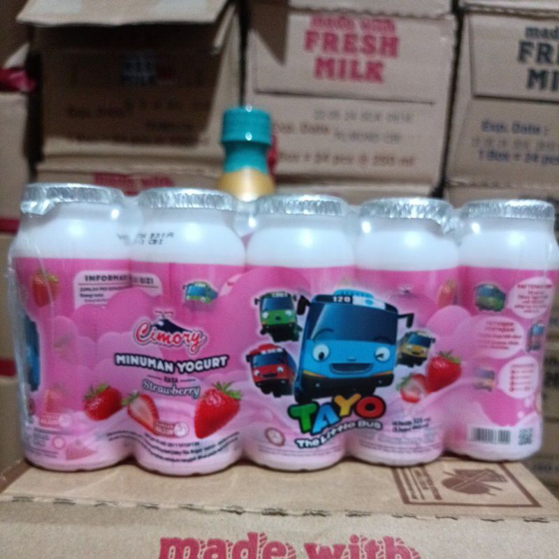 

Cimory minuman yogurt strawberry 65ml perpack isi 5 pcs