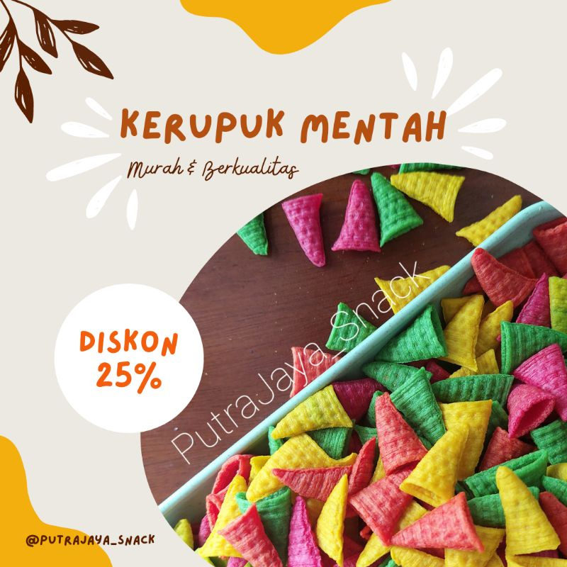 

(250 gram) Kerupuk Mentah warna warni