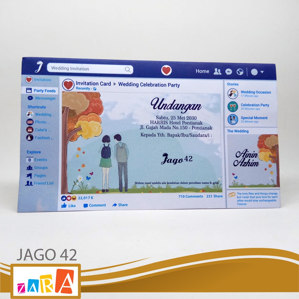 Blangko Undangan Jago 42 Hemat Berkualitas