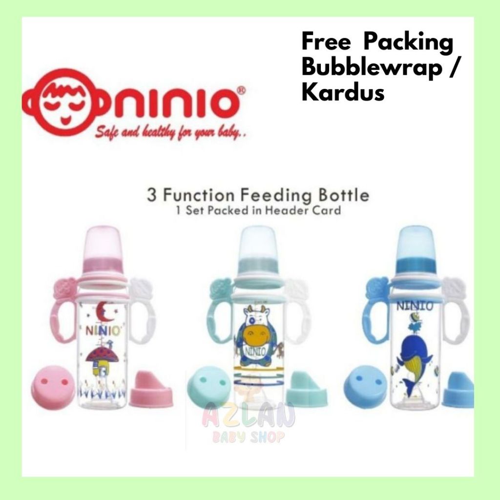 NINIO Botol Susu 3in1 Dot Susu Sippy Cup BPA Free