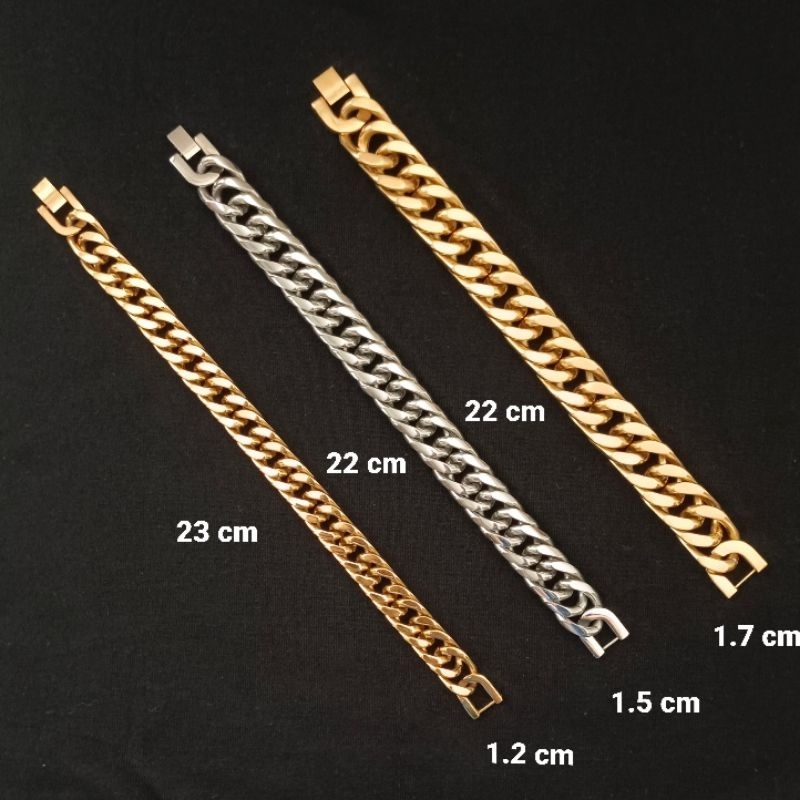 Gelang Rantai Pria Stainless Steel (Preloved)