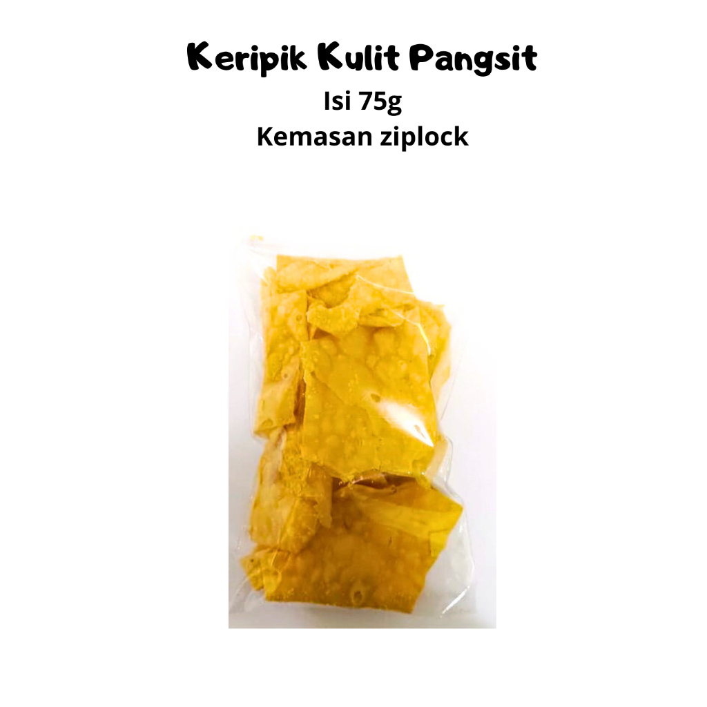 

Keripik Kulit Pangsit Bawang 5 Ribuan Isi 75g