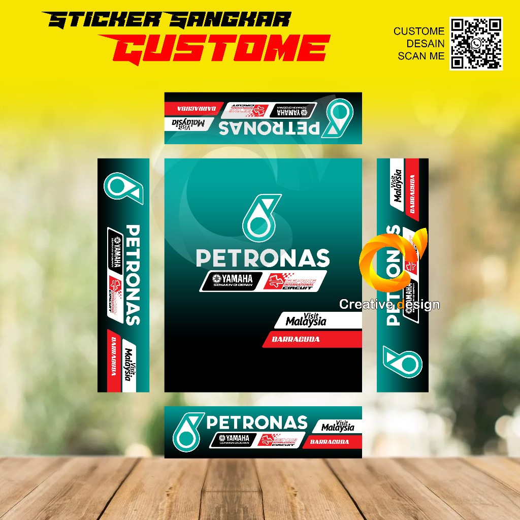 STICKER DECAL SANGKAR KOTAK BAGIAN BAWAH NO 2