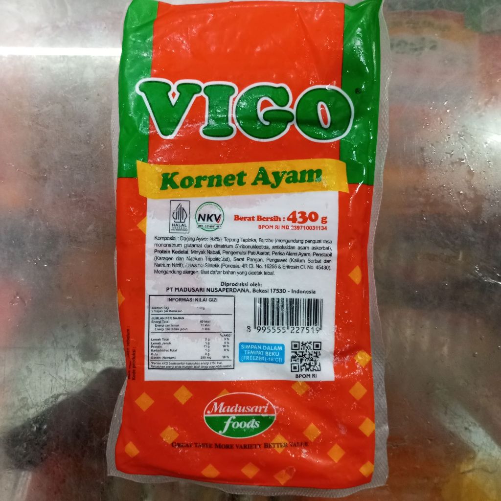 

Vigo Kornet Ayam 430gram isi 8pcs