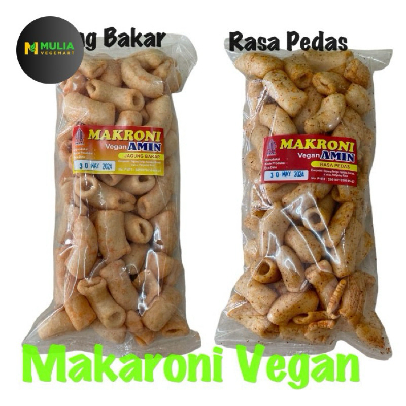 

makroni vegan amin pedas dan original