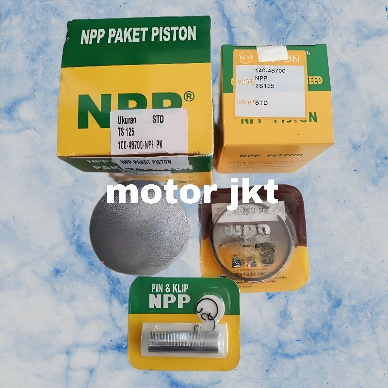 Piston kit seher paket Suzuki TS125 TS 125 Os Std 25 50 75 100 125 150 175 200 Original Npp