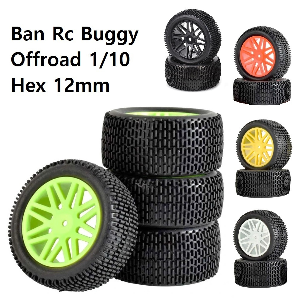 Ban Buggy Offroad Tire 1/10 Rc Car Kyosho Hobao Wltoys HSP HPI Xray Team Associated