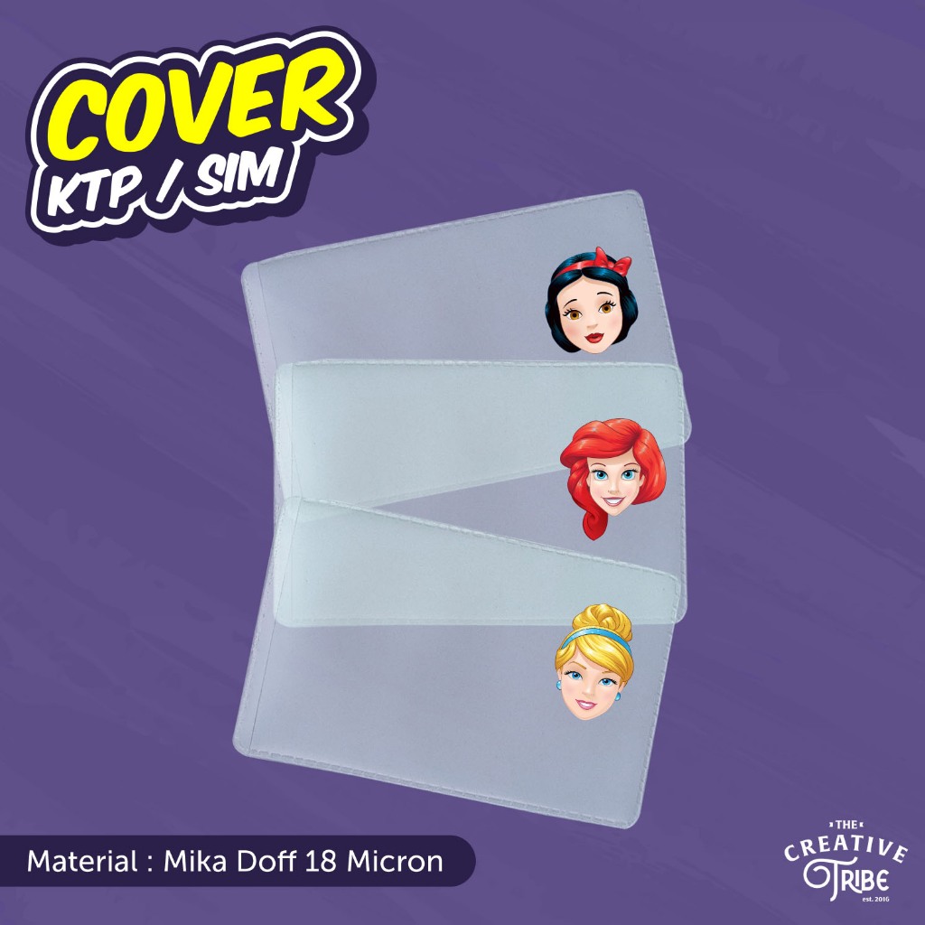 

Princess - Cover KTP / SIM Karakter Unik - Sampul Plastik Mika Pelindung Kartu Disney