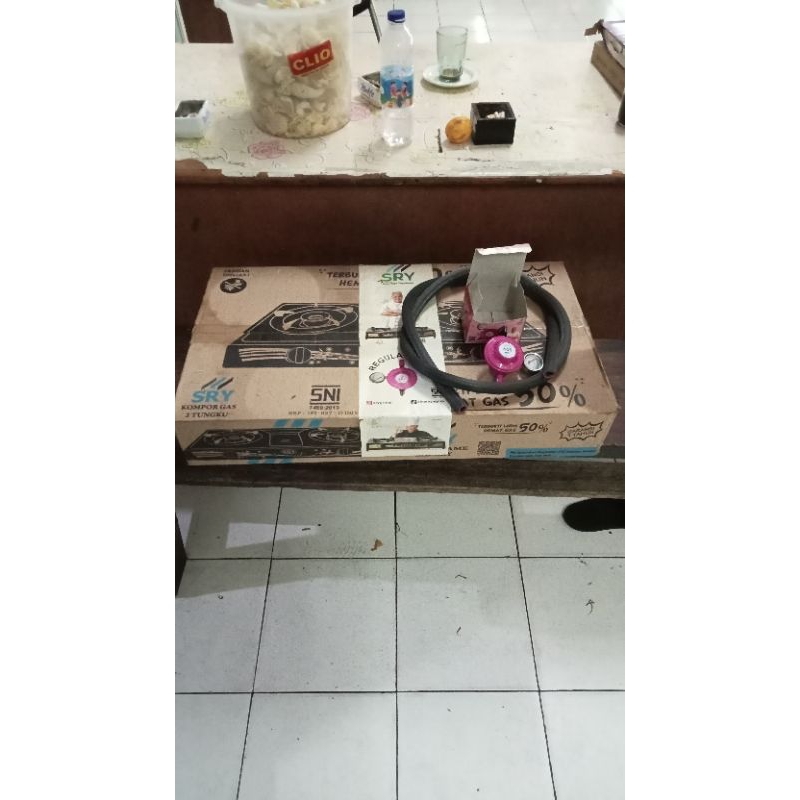 kompor gas sry + selang + regulator