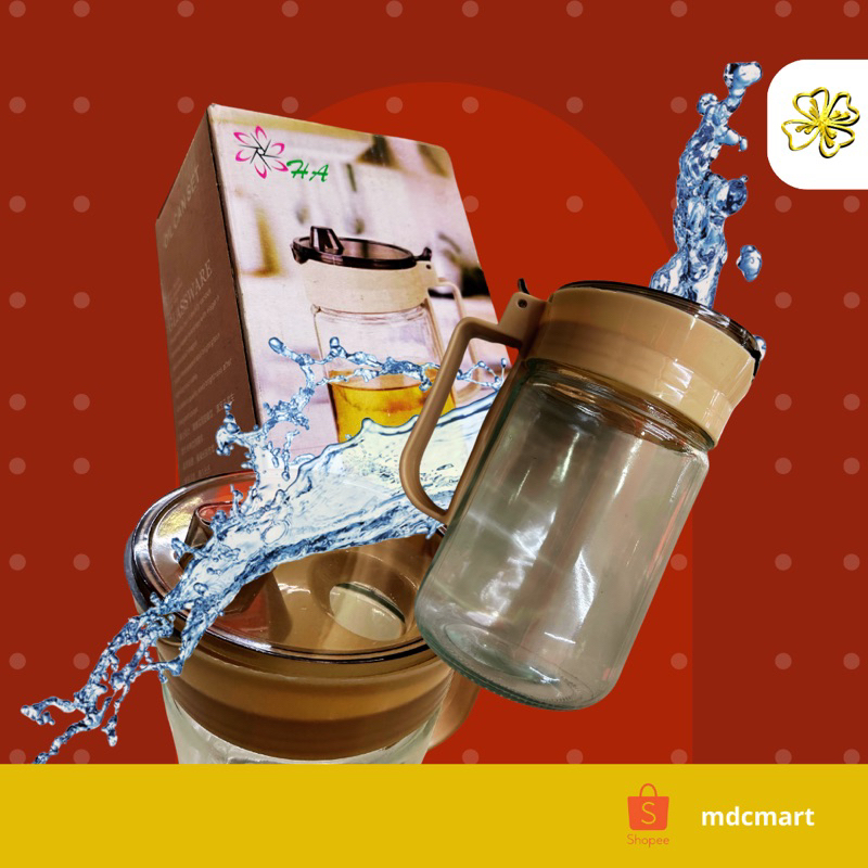 Botol Gelas Kaca Penyimpanan Minyak / Oil Can Set
