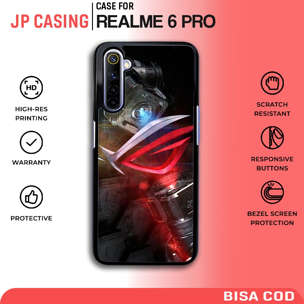 case realme 6 pro terbaru motif aesthetic rog cowok keren casing hp mewah gelombang bahan softcase h