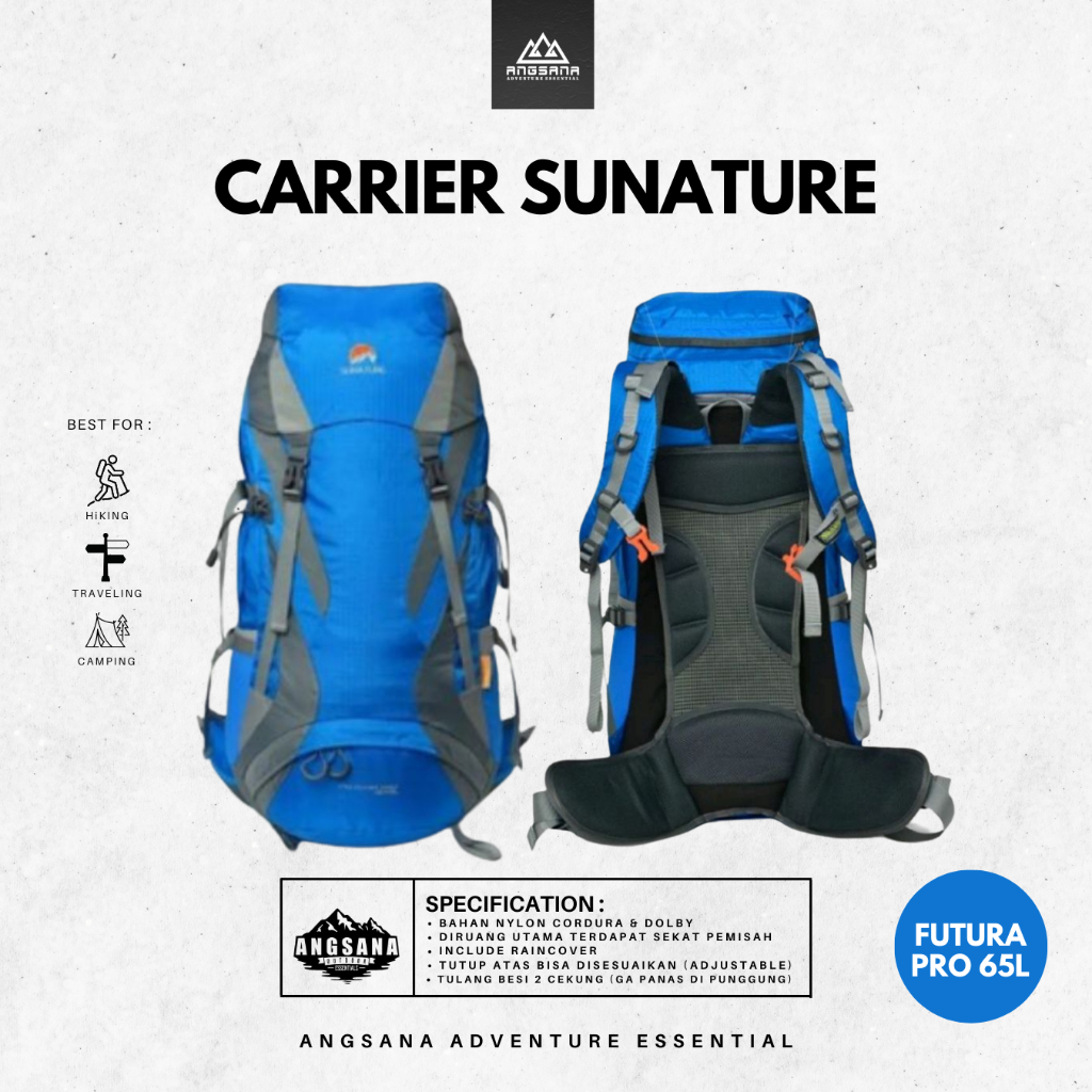 Carrier Original Sunature Adventure Kapasitas  Free Raincover
