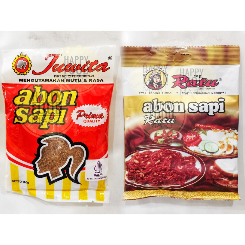 

[HALAL] ABON SAPI RATU 90G/ABON SAPI ASLI CAP JUWITA 100G/BEEF FLOSS/ABON SAPI MURAH SACHET