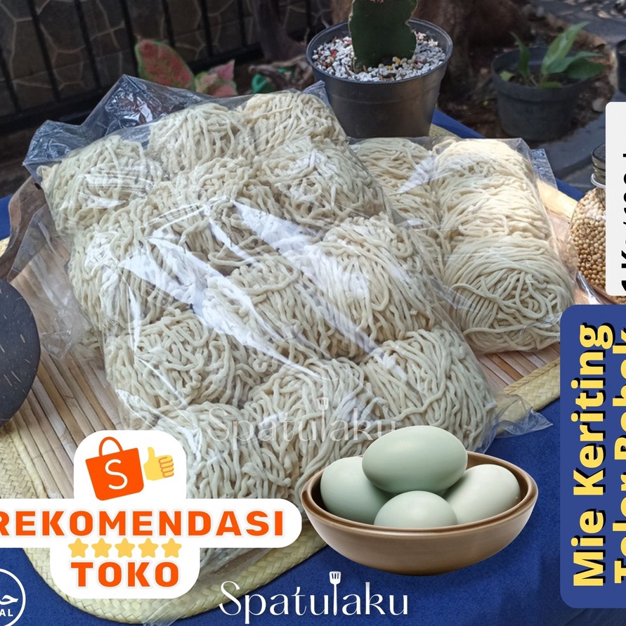 

COD Mie Mentah Keriting Special Telur Bebek Untuk Mie Ayam Bakmie dll