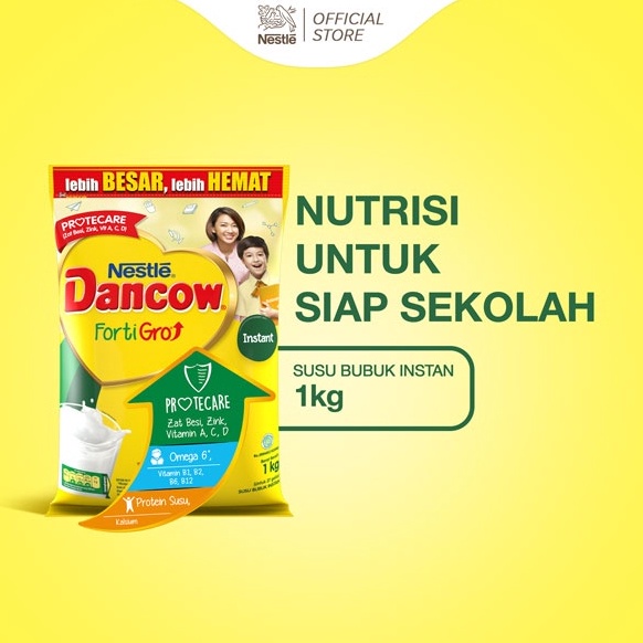 

FREE ONGKIR DANCOW Fortigro Susu Bubuk Susu Anak Instant Pouch 1kg