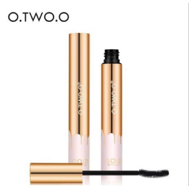 (READY & ORI) O.Two.O Otwoo Waterproof Gold Mascara Maskara Long Lasting Curling 9981 - Black