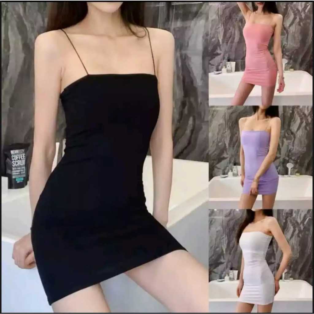 MINI DRES TERLARIS/TANKTOP WANITA KOREAN SEXY BODYCON