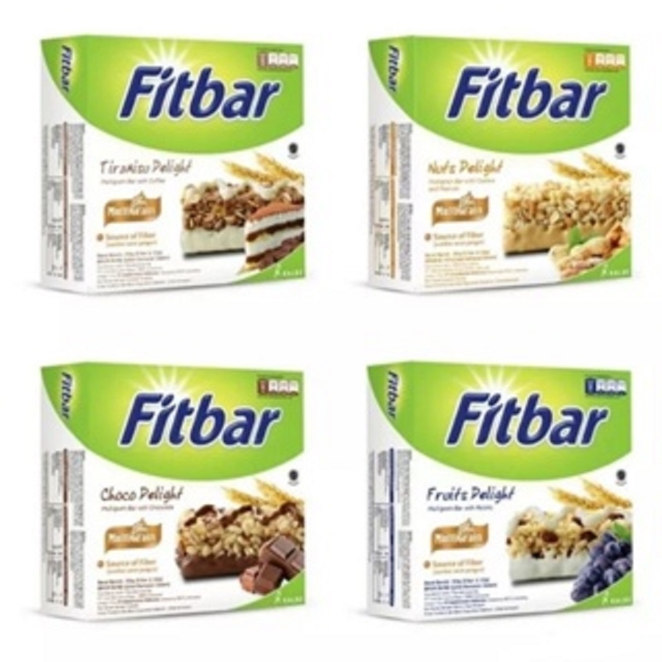 

FITBAR Cemilan Sehat Untuk Diet 1 Box isi 5 Pcs 20 gram