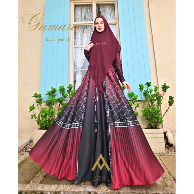Gamara Set | Armila Syari Premium | Syari mewah