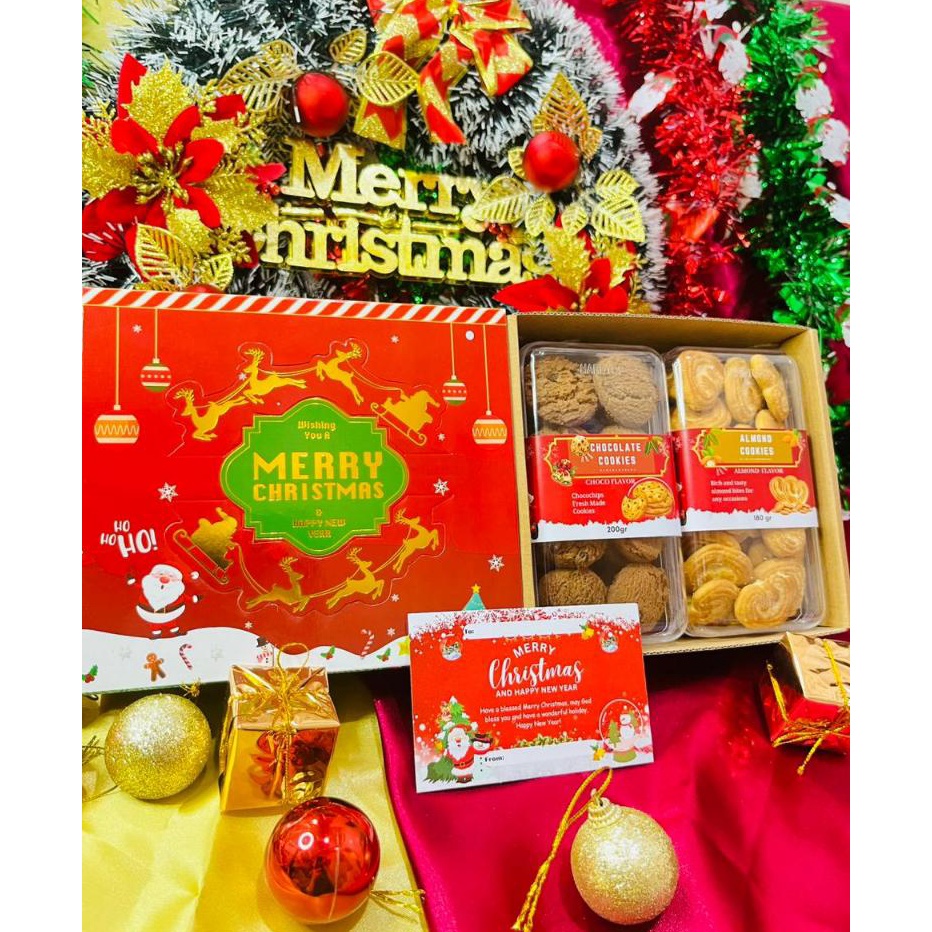 

1111 READY STOCK PARCEL HAMPERS NATAL PARCEL KADO NATAL KUALITAS PREMIUM ISI 2 COOKIES COKLAT ALMOND COOKIES BINGKISAN HAMPERS NATAL FREE KARTU UCAPAN NATAL FREE PACKING BUBBLEWRAP