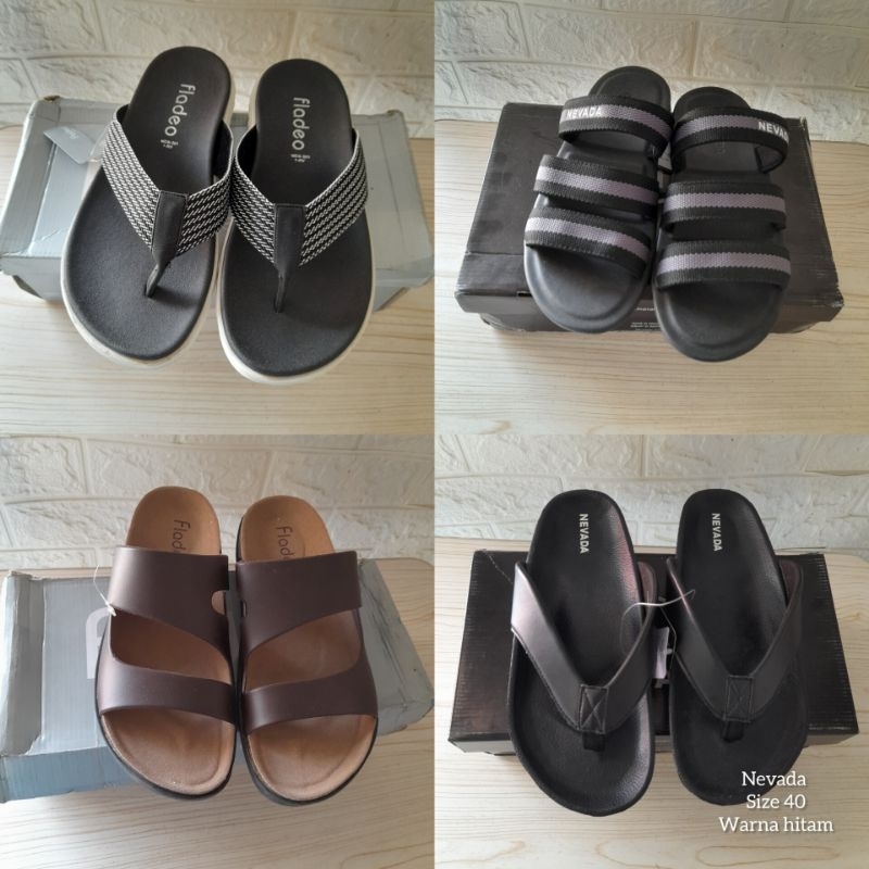 Sandal laki-laki pria dewasa brand nevada fladeo original mall ada freebies