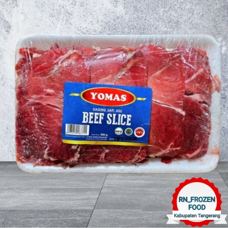 

RN_Frozen - YOMAS Beef Slice Yoshinoya (Blue) Berat Isi 500 gram Ready