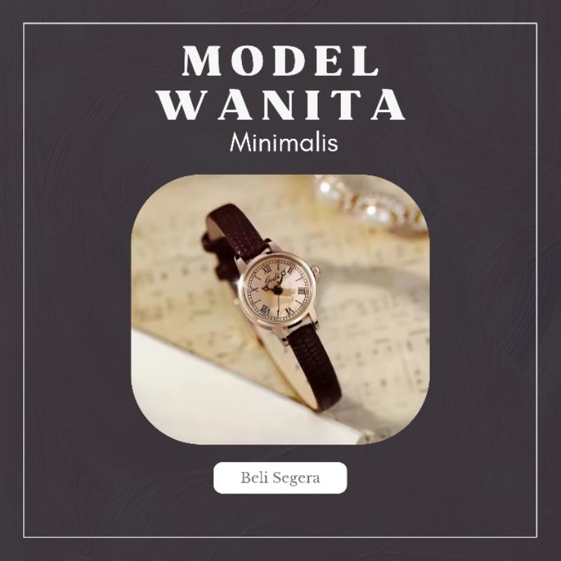 Jam Tangan Wanita Kecil Korea Retro