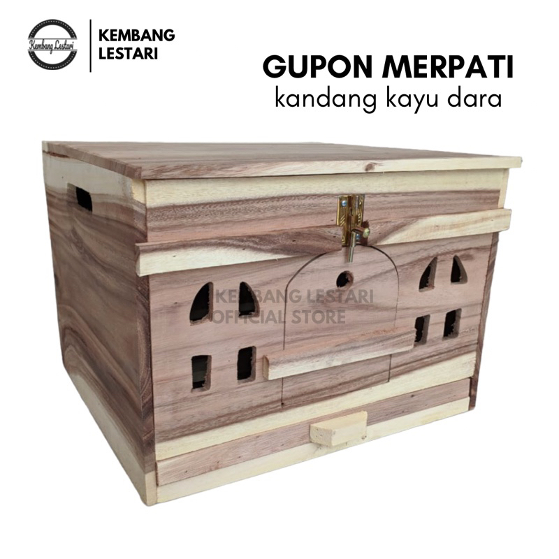 PAGUPON GUPON KANDANG BURUNG DARA MERPATI KAYU JAWA