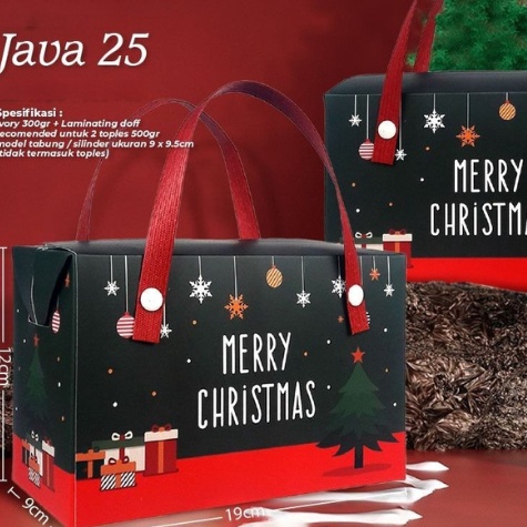 

BEST SELLER Box kardus Kue Kering edisi Natal 223 Hampers Natal Packaging Kue kering Natal