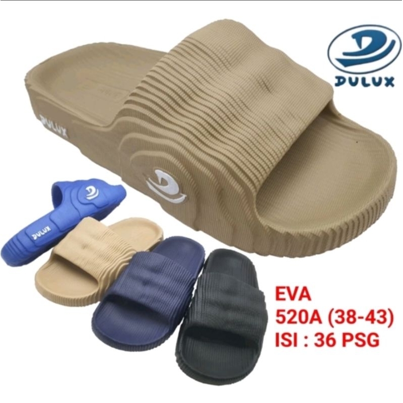 Sandal Karet Slop Pria/Wanita Sandal Unisex Dulux
