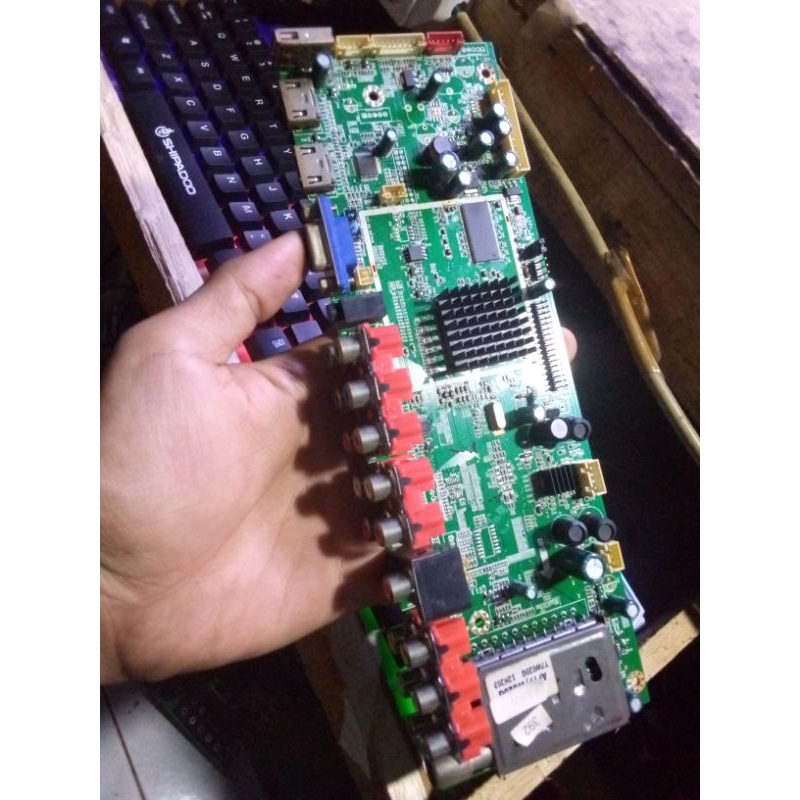 MB MAINBOARD MOTHERBOARD TV LCD POLYTRON PLM 32T25 - 32T25