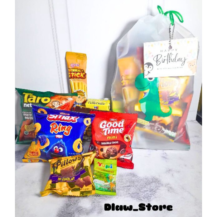 

88 Paket Snack Ulang Tahun Anak Hampers Ultah Goodybag Ultah Kemasan Premium Free Card